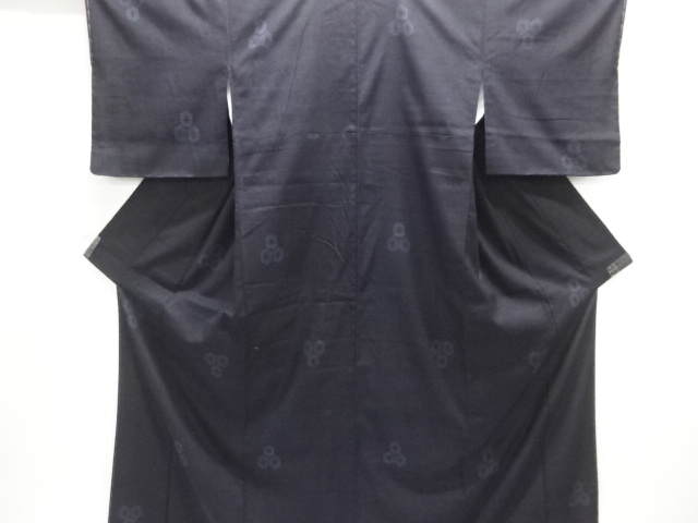 JAPANESE KIMONO / UNUSED / SILK / YUKI TSUMUGI / WOVEN KIKKO